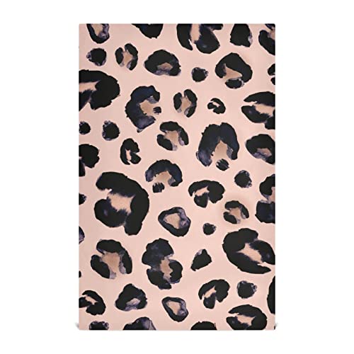 RPLIFE Snow Leopard Schwarz Grau Beige Küchenlappen für Theke, 71,1 x 45,7 cm Küche saugfähige Handtücher, Geschirrtücher Bulk, Handtuch für Küche von RPLIFE