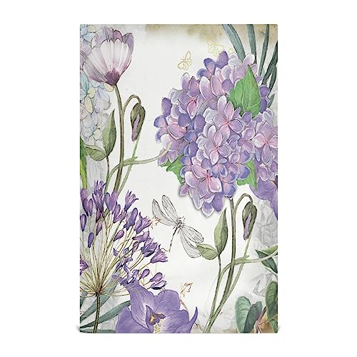 RPLIFE Vintage-Küchentücher mit violetten Blumen, 6 Stück, 71,1 x 45,7 cm, Küchentücher in Großpackung, Bauernhaus-Geschirrtücher von RPLIFE