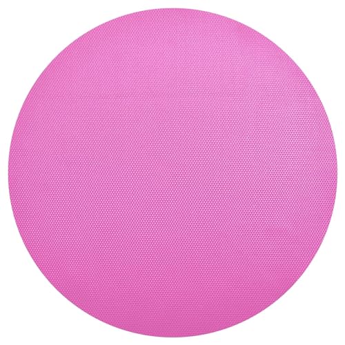 Rose Pink PVC Tischsets Abwaschbar Platzset Hitzebeständig Platzsets für Esstisch PVC Platzsets Rund von RPLIFE