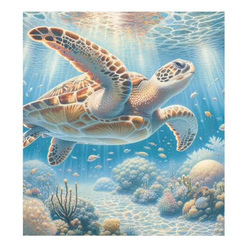 Vintage Sea Turtle Art Magnetic Dish Washer Cover, Decorative Dishwasher Magnet, Dishwasher Covers for The Front Magnetic von RPLIFE