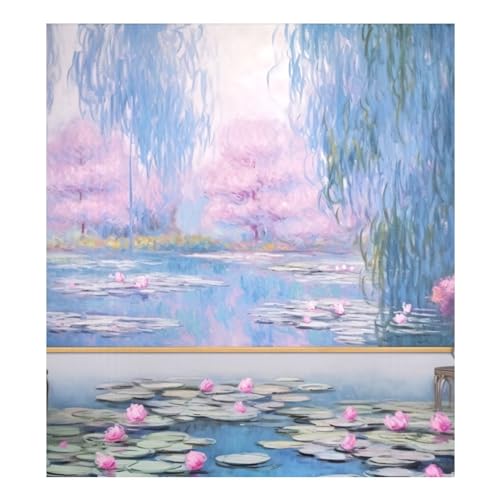 Wasserlilie Teich von Claude Monet Geschirrspüler Tür Magnet Abdeckung Große Kühlschranktür Magnet Abdeckung Dekorative Geschirrspülerabdeckung von RPLIFE