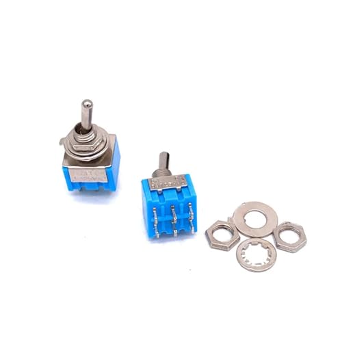100 Pcs MTS-203 AC 125V 6A 6 Pins ON/OFF/ON 3 Position DPDT Latching Toggle Switch Controls switch von RPOVAXVK