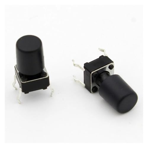 100pcs/lot Black Cap Hat G62 for 6 * 6mm Tactile Push Button Switch Lid Cover Controls switch 100pcs/lot Black Cap Hat G62 for 6 * 6mm Tactile Push Button Switch Lid Cover Controls switch von RPOVAXVK