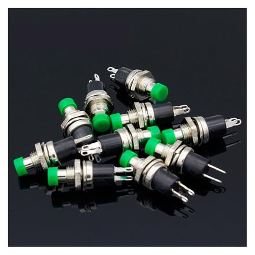 10pcs NO Normally Open Momentary Spring Push Button Switches Green Controls switch 10pcs NO Normally Open Momentary Spring Push Button Switches Green Controls switch von RPOVAXVK