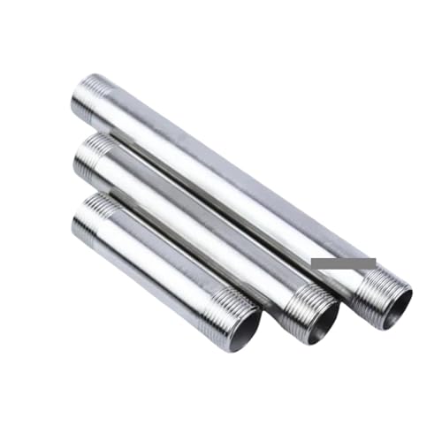 1pc 1-1/2" Male Thread Equal 150mm Extension Tube Pipe Fitting 304 Stainless Steel Connector von RPOVAXVK