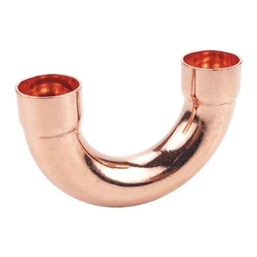 1pc 32mmx1.2mmx98mm ID Weld Socket End Feed Solder 180 Degree Bend Pure Copper Pipe Fitting von RPOVAXVK