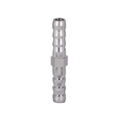 1pc 6mm 2 Ways Straight HoseTail Chrome-Plated Brass Plumbing Fitting Connector Air Water Gas von RPOVAXVK