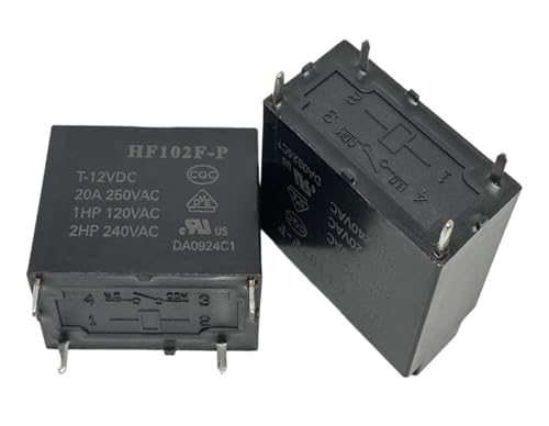 1pc HF102F-P T-12VDC (102F-P-12V-20A) Relay 4 pins von RPOVAXVK