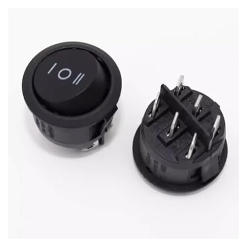 1pcs KCD1 20mm Round Switch 6PIN ON-OFF-ON 3 Position Rocker Switch 10A 125V Controls switch 1pcs KCD1 20mm Round Switch 6PIN ON-OFF-ON 3 Position Rocker Switch 10A 125V Controls switch von RPOVAXVK