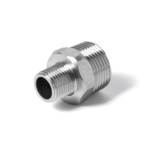 3/4" to 1/2" BSP Male thread reducer 304 stainless steel pipe fittings connector reducer 3/4" to 1/2" BSP Male thread reducer 304 stainless steel pipe fittings connector reducer von RPOVAXVK