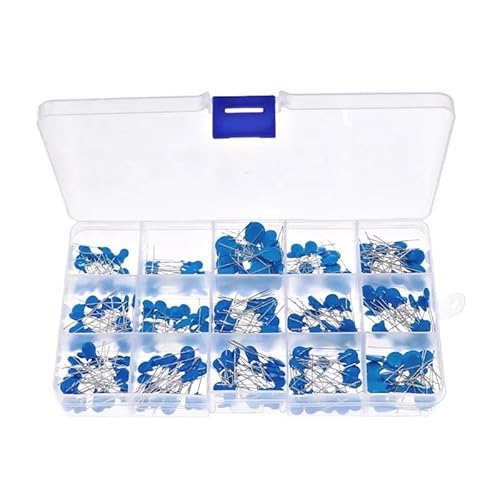 300Pcs 15Value 1KV 2KV 3KV High Voltage Ceramic Capacitors Assortmen Kit 102 222 103 223 471 681 102 152 332 101 221 222 472 103 Capacitance Meters von RPOVAXVK