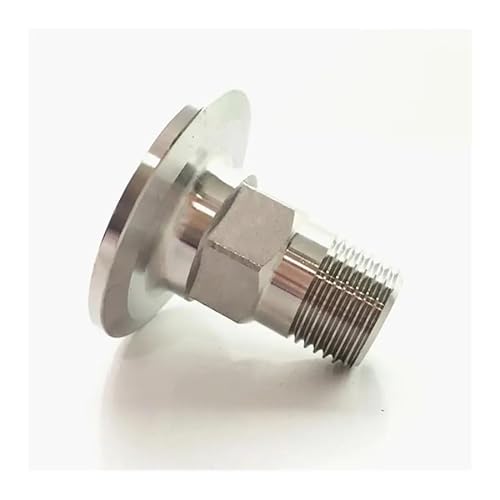 RPOVAXVK 1" BSPT Male x 1.5" Tri Clamp Octagonal SUS 304 Stainless Steel Coupler Fitting Homebrew Beer von RPOVAXVK