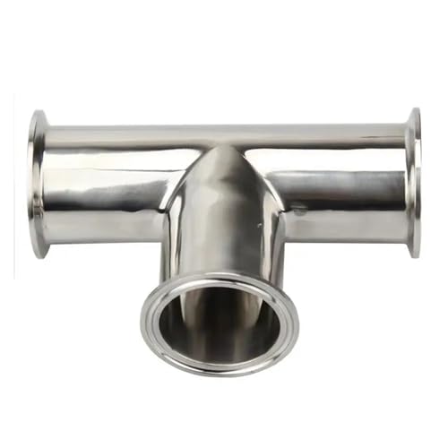 RPOVAXVK Two Way 51-64mm one Way 38-51mm 304 Stainless Steel Ferrule 3 Way Tee Connector Pipe Fitting 1.5' and 2" Tri Clamp von RPOVAXVK