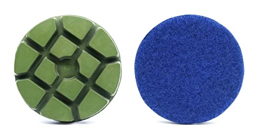 Diamant-Polierpads 3 "Diamant-Bodenpolierpads 3 Stück Renovieren Schleifscheibe for Beton Terrazzo Marmor Granit Stein(1500) von RPXHZLKTM
