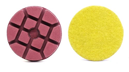 Diamant-Polierpads 3 "Diamant-Bodenpolierpads 3 Stück Renovieren Schleifscheibe for Beton Terrazzo Marmor Granit Stein(400) von RPXHZLKTM