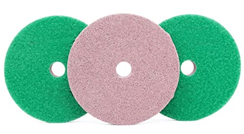 Diamant-Polierpads 3 stück 4 zoll 100mm Diamant Schwamm Polieren Pads Marmor Künstliche Stein Terrazzo Beton Schleifen Polieren Disc(1000) von RPXHZLKTM