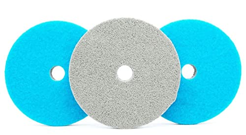 Diamant-Polierpads 3 stück 4 zoll 100mm Diamant Schwamm Polieren Pads Marmor Künstliche Stein Terrazzo Beton Schleifen Polieren Disc(2000) von RPXHZLKTM