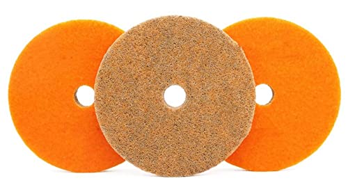 Diamant-Polierpads 3 stück 4 zoll 100mm Diamant Schwamm Polieren Pads Marmor Künstliche Stein Terrazzo Beton Schleifen Polieren Disc(300) von RPXHZLKTM