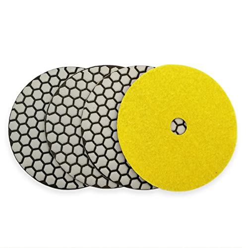 Diamant-Polierpads 4 stücke 125mm #100 Trockenpolierpads Durchmesser 5 zoll Harzbindung Diamant Flexibles Schleifen for Granit Marmor Keramik Diamant-Polierpads 4 stücke 125mm #100 Trockenpolierpads Durchmesser 5 zoll Harzbindung Diamant Flexibles Schleifen for Granit Marmor Keramik von RPXHZLKTM