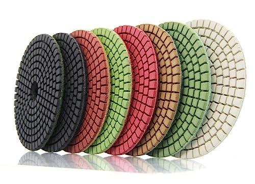 Diamant-Polierpads 8 Stück 4 Zoll Harz-Diamant-Polierpads for Betonstein, Diamant-Schleifscheibe, 8 Stück Marmor-Granit-Schleifscheibe Diamant-Polierpads 8 Stück 4 Zoll Harz-Diamant-Polierpads for Betonstein, Diamant-Schleifscheibe, 8 Stück Marmor-Granit-Schleifscheibe von RPXHZLKTM