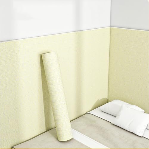 Die Füllung an der Wand klebt sich, Strukturierte Leinentapete for Abziehen und Aufkleben, mehrfarbig, 50 x 280 cm(Beige,10pcs) von RPXHZLKTM