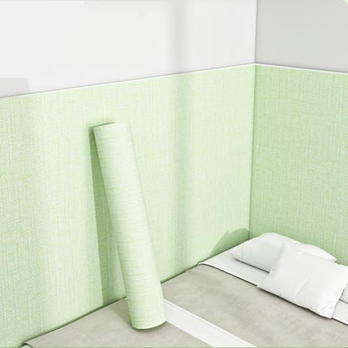 Die Füllung an der Wand klebt sich, Strukturierte Leinentapete for Abziehen und Aufkleben, mehrfarbig, 50 x 280 cm(Green,4pcs) von RPXHZLKTM