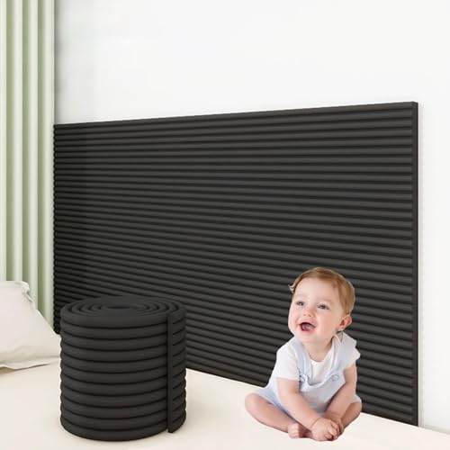 Die Füllung an der Wand klebt sich, Wandpaneele for Kopfteile for Abziehen und Aufkleben, mehrfarbig, 15–30 x 200 cm(Black,20 x 200cm/7.9" x 78.7") von RPXHZLKTM