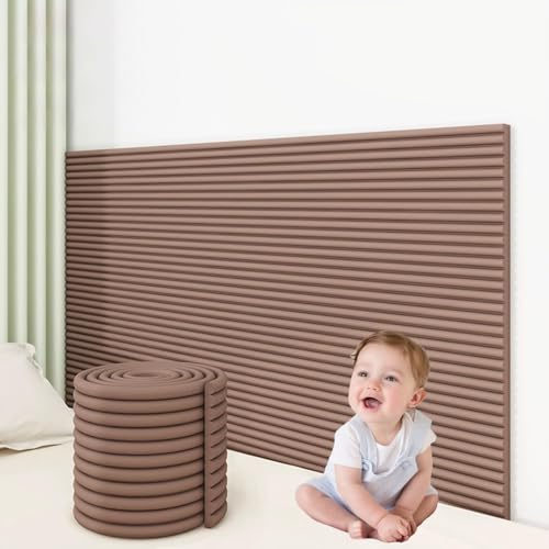 Die Füllung an der Wand klebt sich, Wandpaneele for Kopfteile for Abziehen und Aufkleben, mehrfarbig, 15–30 x 200 cm(Brown,20 x 200cm/7.9" x 78.7") von RPXHZLKTM