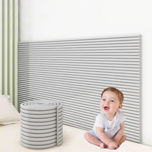 Die Füllung an der Wand klebt sich, Wandpaneele for Kopfteile for Abziehen und Aufkleben, mehrfarbig, 15–30 x 200 cm(Light Gray,20 x 200cm/7.9" x 78.7") von RPXHZLKTM