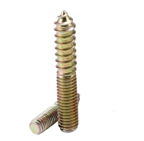 Die doppelte schraube des stahls, Stockschrauben Doppelkopf Verzinkt M6/M8/M10 Selbstschneidende Schraube for Holz Packung Mit 2-10(M10x80mm-2pcs) von RPXHZLKTM