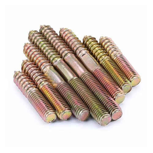 Die doppelte schraube des stahls, Stockschrauben Doppelkopf Verzinkt M6/M8/M10 Selbstschneidende Schraube for Holz Packung Mit 2-10(M6x30mm-10pcs) von RPXHZLKTM