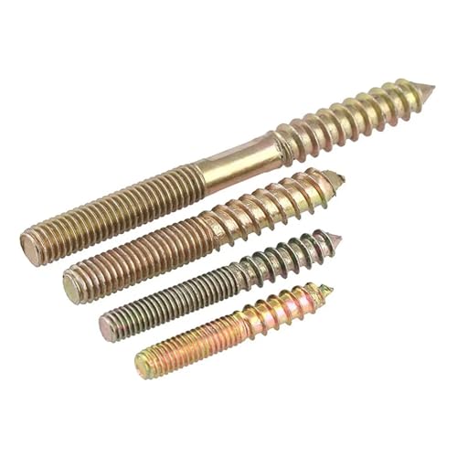 Die doppelte schraube des stahls, Stockschrauben Doppelkopf Verzinkt M6/M8/M10 Selbstschneidende Schraube for Holz Packung Mit 2-10(M8x80mm-5pcs) von RPXHZLKTM