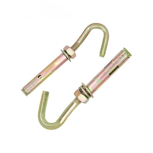 Die dübel Dehnschraube mit offenem Haken, 10 Stück, farbbeschichtete Zinklegierung, universelle Dehnschraube, Haken mit tragendem Haken, Dehnschraube M6M8M10M12, Hardware-Zubehör(M10x115mm) von RPXHZLKTM