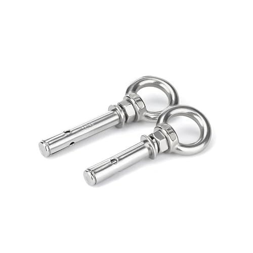 Die dübel Offener Haken-Expansionsbolzen 304 Edelstahl-Expansionsschraubenhaken Hebeösenbolzen-Expansionsbolzen M6 M8 M10 M12 M14 M16 M20(M6x50 2pcs) von RPXHZLKTM