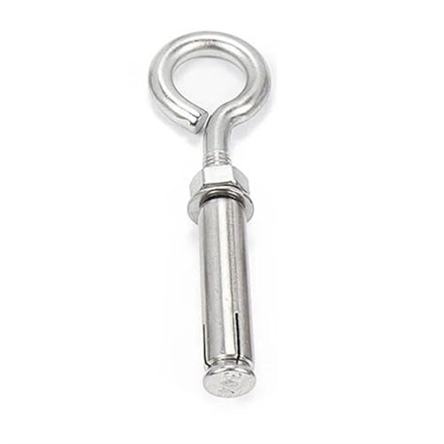 Die dübel Spreizbolzen mit offenem Haken, 10 Stück, Edelstahl M6/8/10/12, Spreizhakenschraube, Hebering, Schachtabdeckungsnetz mit Haken, Spreizbolzen for Warmwasserbereiter(M6,C3) von RPXHZLKTM