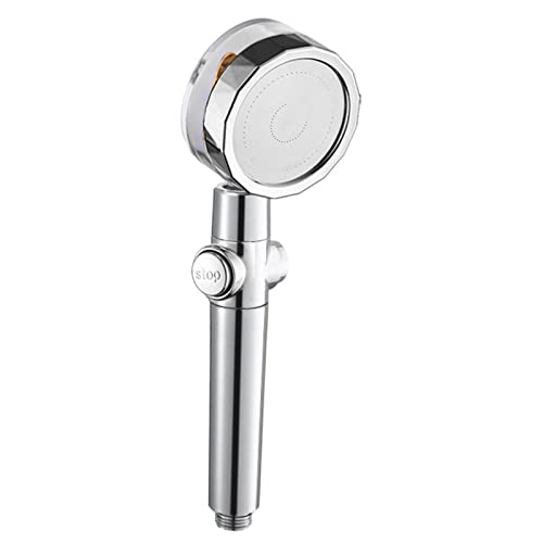 Handduschkopf Duschkopf Turbolüfter 360° Drehung Hochdruckfiltration Handbrause, Wassersparende Dusche(Silver) von RPXHZLKTM