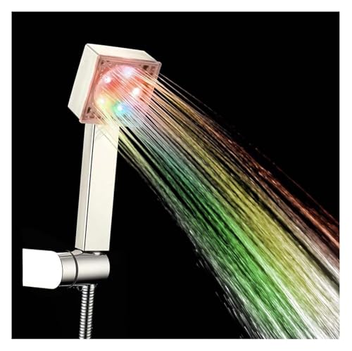 Handduschkopf LED-Duschkopf, Hochdruck-Handbrause zur Reparatur trockener Haut und Haarausfall – 7 Farbwechsel Handduschkopf LED-Duschkopf, Hochdruck-Handbrause zur Reparatur trockener Haut und Haarausfall – 7 Farbwechsel von RPXHZLKTM
