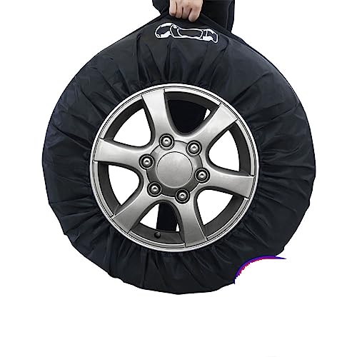 RPXHZLKTM Autoreifenhülle Koffer 1 stück ~ 4 stücke 13-20 Zoll regendichte Auto-Radabdeckung Reifenabdeckungen Sonnenschutz for Auto Auto Camper Verstellbare Autoreifenabdeckungen(A 1pc S 13 16inch) von RPXHZLKTM