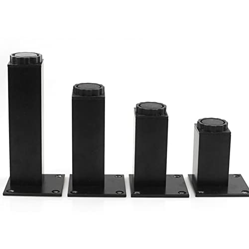 RPXHZLKTM Die möbel möbel regulieren; Verstellbare DIY-Möbelbeine aus Metall, 4 Stück, Schwarz/Silber, 5–40 cm von RPXHZLKTM
