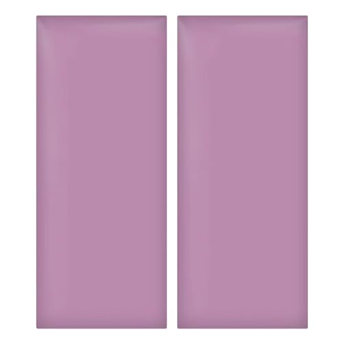 RPXHZLKTM Wie dicke mauern. 2 Stück selbstklebende gepolsterte Wandpaneele for Kopfteil 20x50cm mehrfarbig(Purple) von RPXHZLKTM
