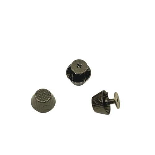 Rundkopfschrauben, DIY Handbag Bottom Protecting Feet Screw Rivets 7.5x12x6.5mm Light Gold Silver 6pcs von RPXHZLKTM