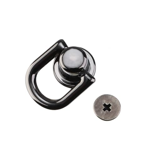 Rundkopfschrauben, Schraubnieten aus Zinklegierung, mehrfarbig, 2er-Pack for Lederhandwerk(Black) von RPXHZLKTM