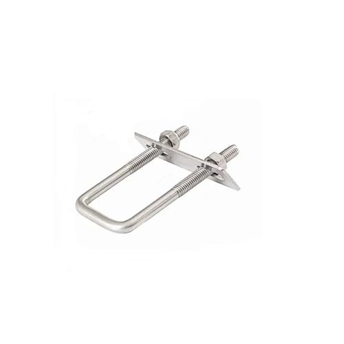 U-förmige dübel und 1/2set 304 Edelstahl Vierkantklemme rechtwinklige U-förmige Klemme/U-förmige Schraube/U-förmige Schraube Vierkantrohr-Befestigungsstück M6 M8(1set M10x60x100) von RPXHZLKTM