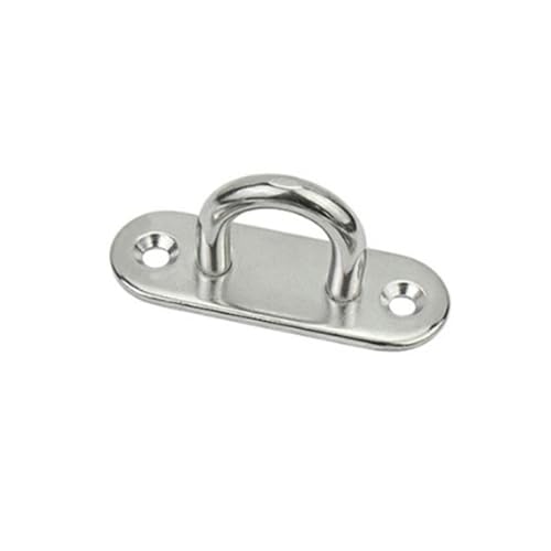 U-förmige dübel und 1 Stück Pad Eye Plate Staple 304 Edelstahl Lock Up Hakenschlaufe U-förmiges Design Schrauben for Bootshängematte M5 M8 M10 M12(Type D,M8) von RPXHZLKTM