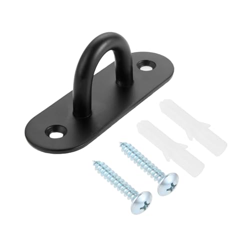 U-förmige dübel und 1 stück Deckenmontage Haken Stahl Kleiderbügel U-Form Lock up Top Basis Fan/Kronleuchter/Silber Wandhaken(Black L1 and Screw) von RPXHZLKTM