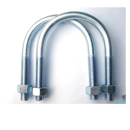 U-förmige dübel und 10 Stück M8 U-Bolzen U-förmige Karte Verzinkte Reitkarten U-förmiges Rohr U-Schraubenrohr Innendurchmesser 15–50 mm Innenbreite 20–60 mm x 20 mm(M8x40(DN) x50mm) von RPXHZLKTM