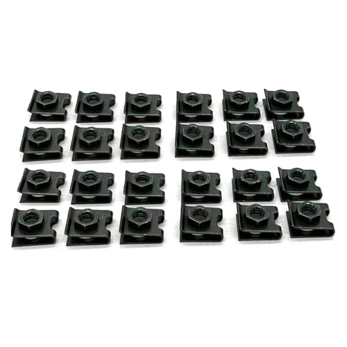 U-förmige dübel und 12 stücke M6 Motorräder Schraube Verschluss Clips U-Typ Clip mit Mutter Anti-rost Schutz Clip Schraube Schnalle(24pcs) von RPXHZLKTM