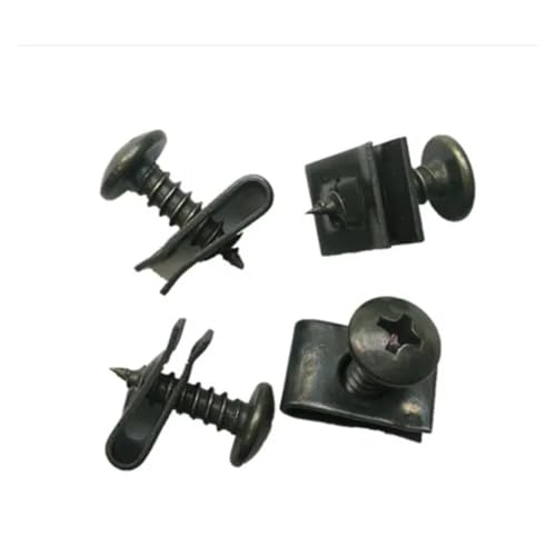 U-förmige dübel und 40/50 Stück M4 M5 Motorrad Auto Roller ATV Moped Ebike Kunststoffabdeckung Metallhalterung selbstschneidende Schraube und Clips 4,2 mm 4,8 mm(M4x16) von RPXHZLKTM