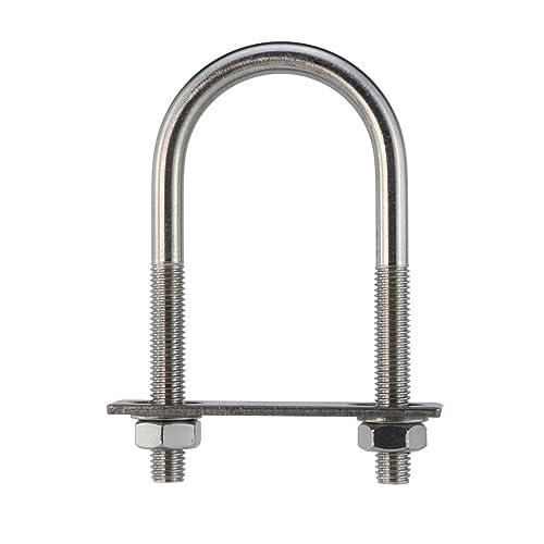 U-förmige dübel und M10 M12 U-Bolzen Edelstahl-Filet-U-Clip mit Prallmutter-Kombinationsschnalle U-förmige Schraubenrohrschelle 2-Zoll-Schelle(M12x45x81mm 1set) von RPXHZLKTM