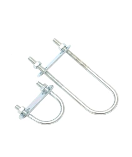 U-förmige dübel und M6 Verlängerte verzinkte U-förmige Bolzenschraube U-förmige Rohrschelle Rohrschellenbolzen(M6x34x120mm 5set) von RPXHZLKTM